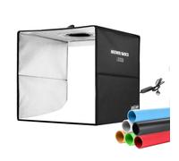 NEEWER BASICS Light Box Fotografico Bicolore da Studio, 30x30cm Scatola Fotografica Pieghevole con 6 Sfondi Colorati, 120 LED CRI95+ Dimmerabile per Fotografia Gioielli Elettronica Cibo Tavolo, LB30B