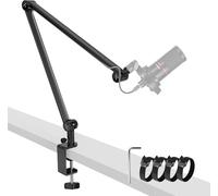 NEEWER BASICS Braccio Microfono, 31" Supporto Mic da Tavolo Flessibile, Compatibile con Blue Yeti FIFINE AM8 K669B HyperX QuadCast S SoloCast AT2020 Shure SM7B MV7 per Gaming Streaming Riprese, MS050