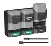 NEEWER BASICS Caricabatterie USB a 3 Slot per NP-FZ100, Ricarica Rapida PD 36W, Carica Completa 2h per 3 Batterie, Compatibile con Sony ZV-E1 A7III A7IV A7V FX3 FX30 A6600 A1 A7CII A7RV A7SIII, NW-Z3