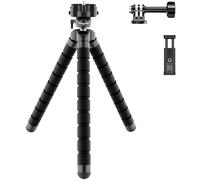 NEEWER BASICS Flexible Telefono Treppiede, TP001 | Vlog Selfie Stick Supporto Per Telefono Camera Compatibile con iPhone GoPro DJI Insta 360, Per Registrazione Video