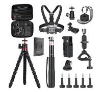 NEEWER Kit Accessori 16in1 Compatibile con DJI OSMO Pocket 3 Creator Combo, Mini Treppiede,Selfie Stick,Fascia Toracica,Supporto Collo,Adattatore Estensione per Vlog Alpinismo Ciclismo 2 Camera, GP-52