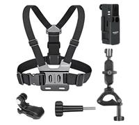NEEWER BASICS Kit Accessori 5in1 Compatibile con DJI OSMO Pocket 3, Imbracatura Torace Supporto da Bici in Lega Alluminio con Adattatore di Estensione per Riprese Video in Bicicletta, GP-69