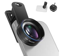 NEEWER BASICS Kit Obiettivo Macro 15x per Telefono con Morsetto per Lente da 37mm, Accessori per Fotocamera HD Compatibile con iPhone Samsung Smartphone Android, LS-69