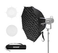 NEEWER BASICS Kit Softbox Ottagonale per Fotografia Studio Riprese Video Streaming, 65cm Soft Box Bowens a Sgancio Rapido/Griglia/Diffusori Luce/Borsa per Illuminazione Continua e Flash Strobo, NS33P