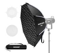NEEWER BASICS Kit Softbox Ottagonale per Fotografia Studio Riprese Video Streaming, 90cm Soft Box Bowens a Sgancio Rapido/Griglia/Diffusori Luce/Borsa per Illuminazione Continua e Flash Strobo, NS34P