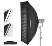 NEEWER BASICS - Kit softbox rettangolare, 30,5 x 119,4 cm, diffusore di luce Bowens a sgancio rapido, compatibile con Godox, compatibile con illuminazione di registrazione video Aputure Studio, NS14S