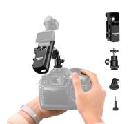 NEEWER BASICS Kit Supporto Adattatore di Estensione Compatibile con DJI Osmo Pocket 3, Cage di Espansione, Configurazione Doppia Cam con ColdShoe per DSRL Digital Camera Vlog, GP-68