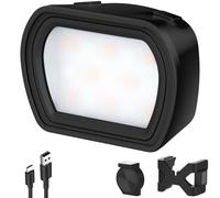 NEEWER BASICS Luce Ausiliaria Magnetica Compatibile con DJI OSMO Pocket 3 Camera Creator Combo, Mini Luce di Riempimento in Plastica Ricaricabile 1,3W, Attacchi Migliorati per Riprese Video, M21 Nera