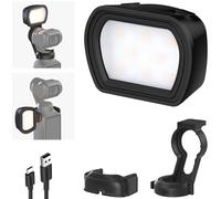 NEEWER BASICS Luce Ausiliaria Magnetica Compatibile con DJI OSMO Pocket 3 Gimbal Camera Creator Combo, Mini Luci di Riempimento LED Ricaricabile USB C, Accesorio per Selfie Vlog Video Foto, M21 Nera