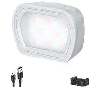 NEEWER Basics - Luce ausiliaria magnetica compatibile con fotocamera DJI OSMO Pocket 4 & 3 con giunto cardanico, 1,3 W, USB C, ricaricabile, in plastica, montaggio laterale