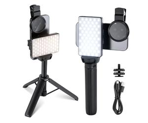 NEEWER BASICS Luce LED per Selfie Tatuaggi Compatibile con iPhone, BL120B | Filtro CPL a Clip/Treppiede/Porta Telefono; Luce di Riempimento, Rimozione Riflessi; Foto Arte Cibo Gioielli Riprese Video