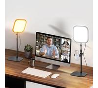 NEEWER BASICS Luce per Video Conferenza da 10,8" con Supporto/Porta Telefono(2pz), Lampada Scrivania a Schermo Intero Edge Lit Bicolore 15W per Computer Laptop Webcam Zoom Call Streaming Riprese, L220