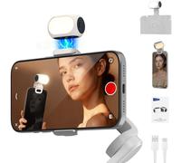 NEEWER BASICS Luce Selfie di Riempimento Magnetica con Clip Telefono/Coldshoe Compatibile con DJI OSMO Mobile 7P 7 SE ZHIYUN Gimbal iPhone, CRI90+ 800mAh Mini LED Camera Light per Riprese Video, NL40B