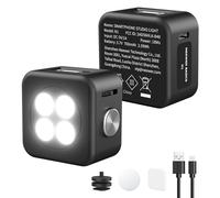 NEEWER BASICS Luce Selfie e Flash Speedlite Magnetico per Telefono Compatibile con iPhone Samsung Android, Mini Ring Light LED da 18Ws Equivalente GN12 con Display 700mAh per Foto Video Cellulare, N1