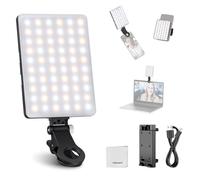 NEEWER BASICS Luce Selfie LED con Clip Compatibile con iPhone, Ricaricabile 2000mAh, Morsetto Telefono e Panno Pulizia, Luce Riempimento per Zoom Videoconferenze Webcam Laptop Riprese Trucco, NL-60AI