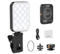 NEEWER BASICS Luce Selfie Magnetica Compatibile con MagSafe iPhone, Luce Telefono di Riempimento con Clip Panno Pulizia per Videoconferenza Computer Laptop Webcam Zoom Streaming Trucco Riprese, BL48B