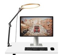 NEEWER BASICS Luce Streaming 10,5", Ring Light a Pannello LED Schermo Intero 3000-6500K 15W con Braccio Regolabile Supporto Tavolo Morsetto Timer per Laptop Computer Video Conferenza Zoom Trucco, R10