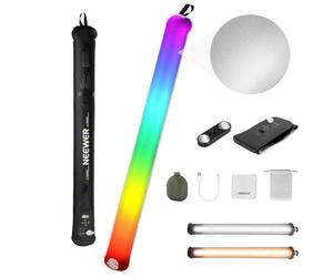 NEEWER BASICS Luce Tubo RGB Portatile da 30W 90cm, Luce Gonfiabile per Video Palmare in TPU, 3000Lux 2700-6500K CRI95 5000mAh Type C Ingresso 45W/Uscita 30W per Foto Video Studio Streaming, GC30C