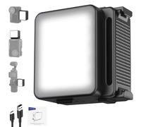 NEEWER BASICS M20 - Luce magnetica a LED per fotocamera, compatibile con DJI OSMO ACTION 3 4 5 Pro Cage NEEWER AC009 PRO Pocket 3 accessori adattatore di espansione, attacco mini luce di riempimento