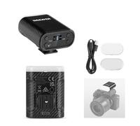 NEEWER BASICS Mini Camera Flash con Luce Riempimento Video LED/Display LCD/800mAh, Compatibile con Canon Fujifilm Sony Nikon DSLR con Hot Shoe Standard per Fotografia Studio Servizi Fotografici, N12L