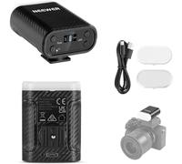 NEEWER BASICS Mini Camera Flash con Luce Riempimento Video LED/Display LCD/800mAh, Compatibile con Canon Fujifilm Sony Nikon DSLR con Hot Shoe Standard per Fotografia Studio Servizi Fotografici, N12L
