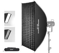 NEEWER BASICS NS12S - Kit softbox rettangolare, 61 x 88,9 cm, diffusore di luce Bowens a sgancio rapido, compatibile con Godox, compatibile con Aputure Studio Photography Video Recording Lighting