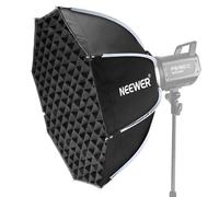 NEEWER BASICS Softbox Ottagonale con Attacco Bowens, Set Illuminazione Soft Box a Sgancio Rapido da 65cm con Griglia, Compatibile con Aputure 150c Godox SL60w, per FS300C FS150B HB80C CB200C Q6, NS63P