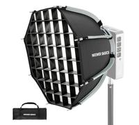 NEEWER BASICS Softbox Ottagonale da 12"/30cm con Attacco Mini (Non Attacco Bowens), Kit di Mini Soft Box Parabolico Octabox con Diffusori/Griglia per Luce LED HS per Fotografia Video in Studio, NS68P