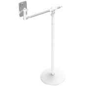 NEEWER BASICS ST009 ST009 - Supporto da pavimento per telefono con braccio di estensione orizzontale, regolabile, compatibile con iPhone, Samsung, per registrazioni video, letto sdraiato, base