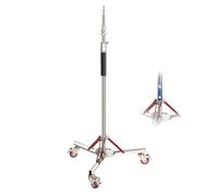 NEEWER BASICS Stativo per Luci Fotografiche da 130-305cm con Rotelle, Treppiede Luce Resistente in Acciaio Inox al 100% per Strobo LED Video Ring Light Monoluce Softbox Riflettore, Max 30kg, SC305B