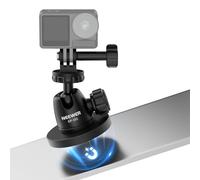 NEEWER BASICS Supporto Fotocamera Magnetico per Action Cam Compatibile con GoPro Insta360 DJI AKASO Accessori, Adattatore Magnetico a Testa Sfera 360° per Riprese Video Streaming Live da Auto, GP-101