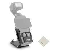 NEEWER BASICS Supporto Magnetico Compatibile con DJI Osmo Pocket 3 e Creator Combo, Staffa Adattatore di Espansione Accessori, Supporto Fotocamera in Plastica Inclinabile 180° con Panno Pulizia, AC015