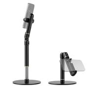 NEEWER BASICS Supporto Telefono da Scrivania, Morsetto Smartphone Regolabile con Base in Metallo, Porta Cellulare da Tavolo Compatibile con iPhone 16 15 Pro Max Samsung per Registrazione Video, ST006