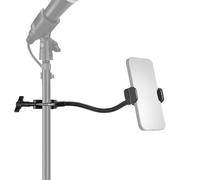 NEEWER BASICS Supporto Telefono per Asta Microfono con Braccio Flessibile, Phone Holder per Boom Arm Mic da Terra con Testa Sfera 360°, Compatibile con iPhone Android Samsung per Riprese Video, MS009