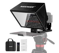 NEEWER BASICS X12B Teleprompter Sollevabile in Lega Alluminio da 12" Compatibile con iPhone iPad Tablet Telefono Fotocamera, Controllo Telecomando/App, Panno Pulizia, per Corso Online Streaming Live