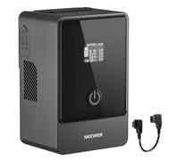 NEEWER Batteria Mini V Mount 6800mAh 99Wh, 100W Bidirezionale USB C PD 3.0 Ricarica rapida, 2.5h Ricarica completa, 6 Porte/OLED per Videocamera Videocamera Videocamera Compatibile con SmallRig BMPCC