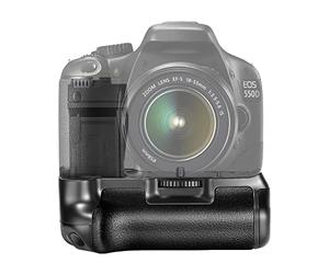 Neewer® BG-E8 battery grip- (impugnatura supplementare)è un dispositivo per fotocamere reflex che svolge essenzialmente due funzioni: aumentare l’autonomia energetica della fotocamera;migliorare l’ergonomia (facilitando soprattutto gli scatti in verticale).Prodotto compatibile con Canon EOS 550D/600D/650D/700D Rebel T2i/T3i/T4i/T5i SLR, funziona con 1 o 2 pezzi LP-E8 o 6 pezzi batterie AA