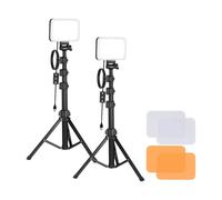 Neewer BP66 Kit 2 Luci LED con Filtri e Treppiedi