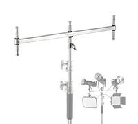 NEEWER Braccio Baby a Tre Attacchi e con Cinque Perni Baby da 5/8" per Luci a LED/Flash Stroboscopici,un Perno da 1-1/8" per Stativi con Perno Baby da 16mm o Ricevitore da 28mm, Acciaio Inox, UA005