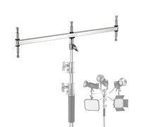 NEEWER Braccio Baby a Tre Attacchi e con Cinque Perni Baby da 5/8" per Luci a LED/Flash Stroboscopici,un Perno da 1-1/8" per Stativi con Perno Baby da 16mm o Ricevitore da 28mm, Acciaio Inox, UA005