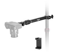 NEEWER Braccio per Supporto Fotocamera Overhead e Clip Telefono, 28cm Braccio Sostegno 180° 360° per Supporto da Tavolo, Adatto a Tubo 0,87"-1,1", Max 2,5kg per Fotocamera Luce Anulare LED Mic, DS008