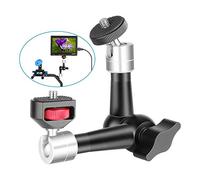 NEEWER Braccio snodato regolabile da 7 pollici con entrambe le viti filettate da 1/4 pollici, compatibile con fotocamera DSLR Rig, luce LED, monitor di campo e flash, ecc. Carico fino a 3