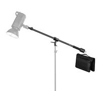 NEEWER Braccio Telescopico per Treppiede, da 89 a 155cm con Contrappeso da 1,5kg e Sacco di Sabbia, Vite da 1/4" Compatibile con Softbox, Luci da Studio, Flash, Ombrelli,Anelli luminosi,Carico Max 5kg