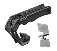 NEEWER Camera Top Handle con Vite ad Alette 3/8" e Perni Posizionamento per ARRI,Impugnatura in Silicone Antiscivolo con Filetti 1/4" e 3/8", Cold Shoe,Compatibile con SmallRig Accessori Cage,CA017