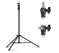 NEEWER Cavalletto Ammortizzato ad Aria da 2,6m,Treppiede in Metallo con Perno Reversibile da 1/4" a 3/8",Interfaccia di Montaggio a 3 Vie e Manopole di Bloccaggio in Metallo,Max 2,5kg, ST-260AC