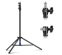 NEEWER Cavalletto Ammortizzato ad Aria da 2,8m,Treppiede in Metallo con Perno Reversibile da 1/4" a 3/8",Interfaccia di Montaggio a 3 Vie e Manopole di Bloccaggio in Metallo,Carico Max 2,5kg, ST-280AC