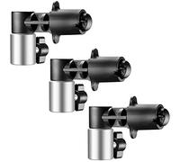 NEEWER Confezione da 3 morsetti per riflettori, robusta lega di alluminio per fotografia, disco di posizionamento, morsetto di montaggio adattatore per treppiedi con attacco da 5/8 pollici, RF-NA-2