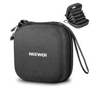 Neewer Custodia di Stoccaggio per Filtro da 11x11cm, Borsa da Trasporto Antiurto Antipolvere Impermeabile con Divisori Espandibili, Cinturino Polso e Moschettone per 4 Filtri Circolari da 86mm, PB12
