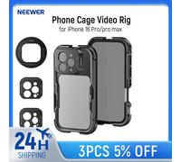 NEEWER Custodia per gabbia per telefono per iPhone 16 Pro/Pro Max Stabilizzatore per telefono con impianto video a sgancio rapido con adattatore per filtro da 67 mm