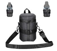 Neewer Custodia per Obiettivo di Fotocamera DSLR Mirrorless 100x140mm, Custodia Protettiva Espandibile Ispessita Idrorepellente con Cerniere di Apertura Bloccabili, Tracolla, Fibbia Posteriore, PB006